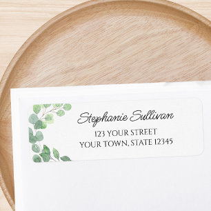 Wasserfarben-Laub-Rücksendeadresse