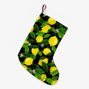 Wasserfarben-Lemon 2 Kleiner Weihnachtsstrumpf
