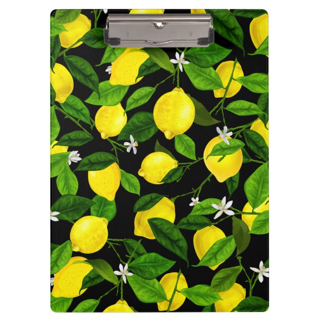 Wasserfarben-Lemon 2 Klemmbrett (Vorderseite)