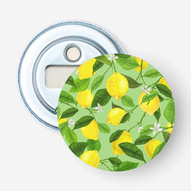 Wasserfarben-Lemon 3 Flaschenöffner (Vorderseite)