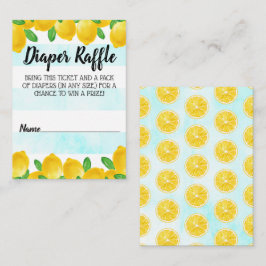 Wasserfarben Lemon Tree Babydusche Windelwindeln Begleitkarte