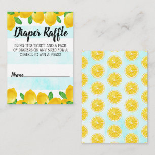Wasserfarben Lemon Tree Babydusche Windelwindeln Begleitkarte