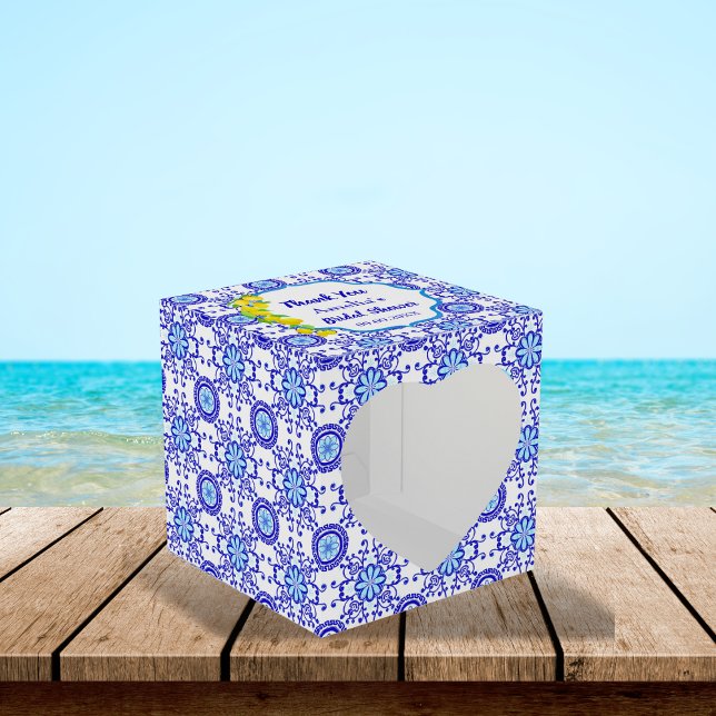 Wasserfarben Lemons Positano Amalfi Tile Bridal Geschenkschachtel (Von Creator hochgeladen)