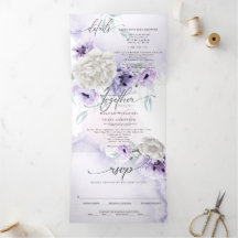 Wasserfarben Lilac Floral ALL IN EINER WEDGE