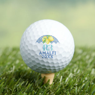 Wasserfarben-Limonen-Mittelmeer-Fliese Firmenlogo Golfball