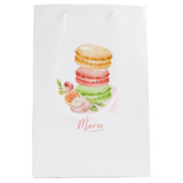 Wasserfarben-MacaroonsGeschenktasche Mittlere Geschenktüte