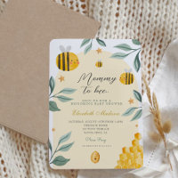 Wasserfarben-Mommy to Bee Honey Sweet Baby Dusche