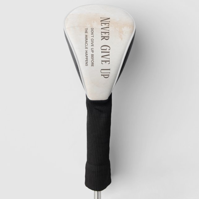 Wasserfarben-Motivationsangebot Golf Headcover (Vorderseite)