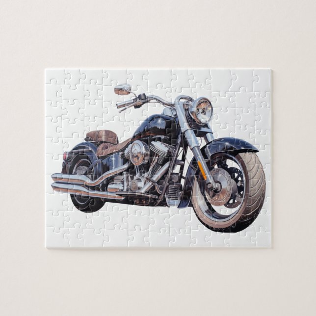 Wasserfarben-Motorrad (Horizontal)