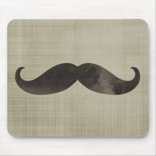Wasserfarben-Mustache Mousepad