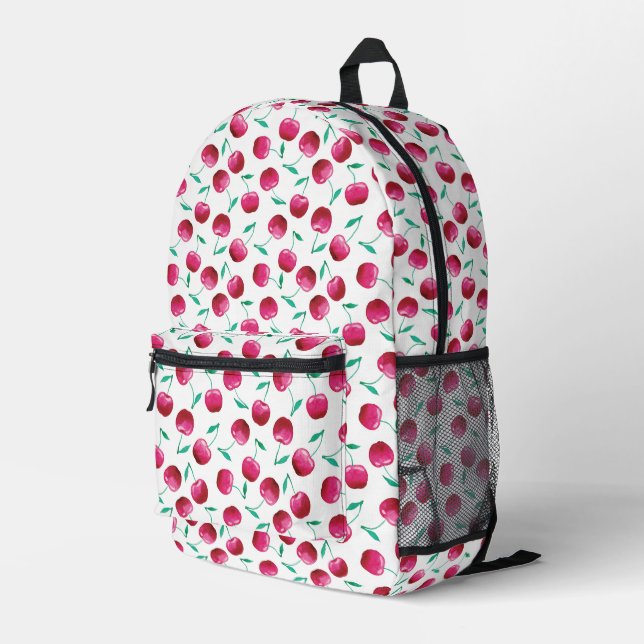 Wasserfarben-Muster Bedruckter Rucksack (Rückseitige Ecke Rechts)