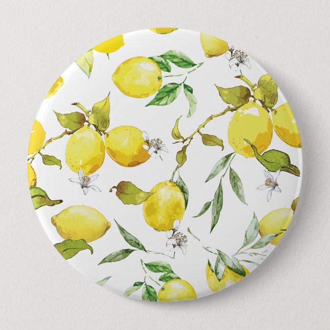 Wasserfarben-Muster Button (Vorderseite)