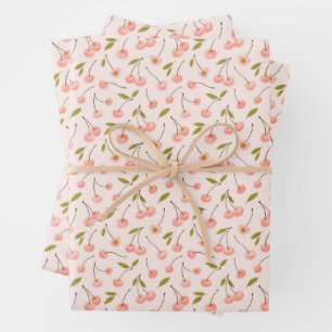 Wasserfarben-Muster Geschenkpapier Set