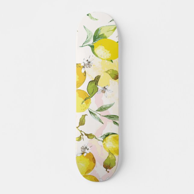 Wasserfarben-Muster Skateboard (Vorne)