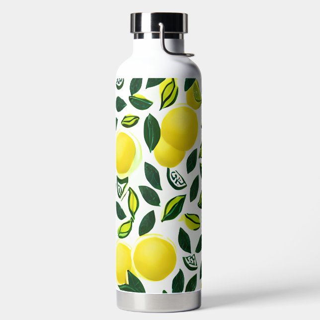 Wasserfarben-Muster Wasserflasche Trinkflasche (links)