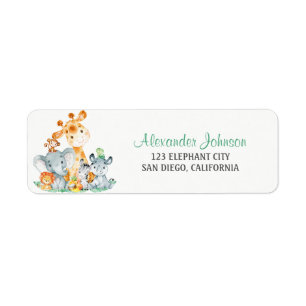 Wasserfarben Niedlich Safari Jungle Tiere