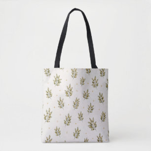 Wasserfarben Olivenzweig-Tasche Mediterrane B Tasche