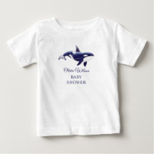 Wasserfarben-Orca-Wal-Baby-Party