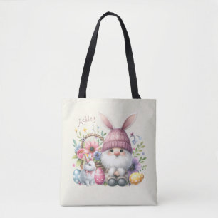 Wasserfarben-Oster-Gnom Personalisiert Tasche