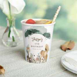 Wasserfarben Party Tiere Foto Geburtstagsparty Pappbecher
