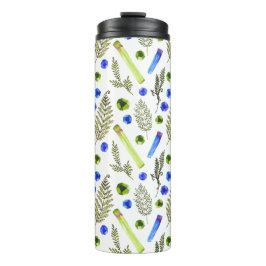 Wasserfarben-Pflanze Kristallstein-Thermaltumbler Thermosbecher