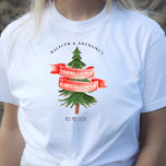 Wasserfarben Pine Tree Merry Little Baby Dusche T-Shirt<br><div class="desc">Feiern Sie stilvoll mit diesen trendigen Babydusche-T - Shirt. Dieses Design lässt sich leicht mit Ihrer speziellen Veranstaltungssprache personalisieren und Ihre Gäste werden begeistert sein,  wenn sie diese fabelhaften T - Shirt sehen. Matching-Elemente finden Sie in der Auflistung.</div>