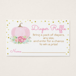 Wasserfarben Pink Pumpkin Baby Dusche Windel Winde