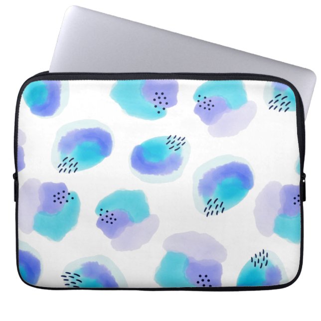Wasserfarben Pinselstriche Laptopschutzhülle (Vorderseite)