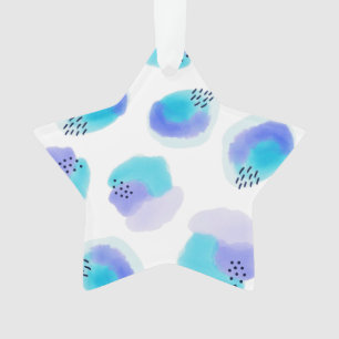 Wasserfarben Pinselstriche Ornament