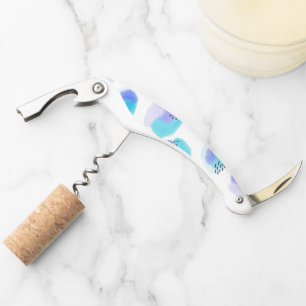 Wasserfarben Pinselstriche Waiter's Corkschraube Kellnermesser