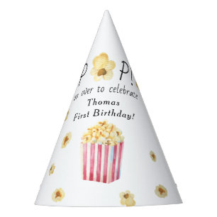 Wasserfarben-Popcorn-Kindergeburtstagsfeier Partyhütchen