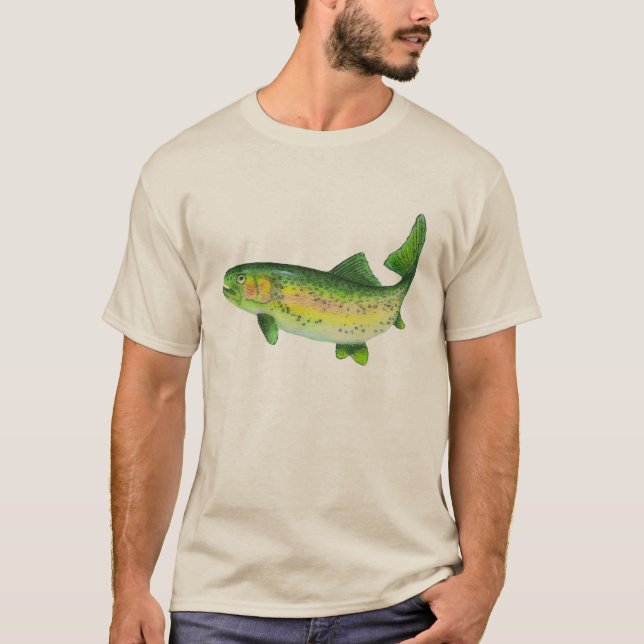 Wasserfarben-Regenbogenforelle Shirt (Vorderseite)
