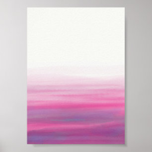 Wasserfarben Rosa Lila Poster