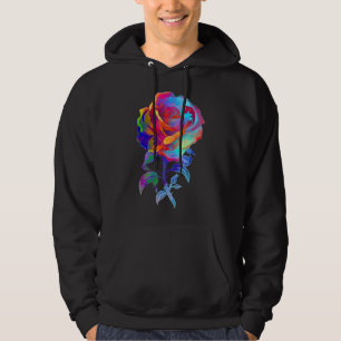 Wasserfarben Rose Garten Garten Botaniker Fluss Hoodie