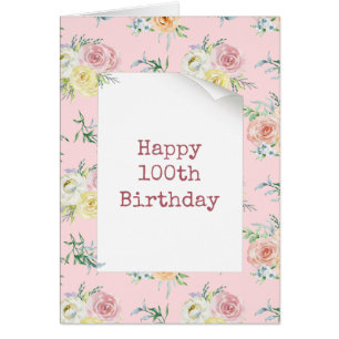 Wasserfarben Rosen 100. Geburtstag