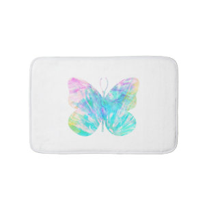 Wasserfarben-Schmetterling Bath Mat Ruder Badematte