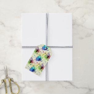 Wasserfarben-Schmetterlinge - Geschenkartikel Geschenkanhänger