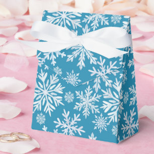 Wasserfarben-Schneeflocken-Muster Geschenkschachtel