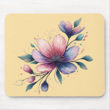 Wasserfarben-Serenity-Mousepad
