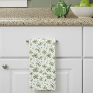Wasserfarben-Shamrock-Küchentuch Irischer Klee Geschirrtuch