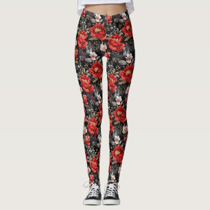 Wasserfarben skizziert detailliertes Muster reizvo Leggings