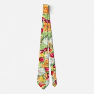 Wasserfarben Sommerfrucht Krawatte