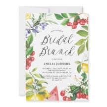 Wasserfarben Sommerfrüchte Blumenkohl Bridal Brunc