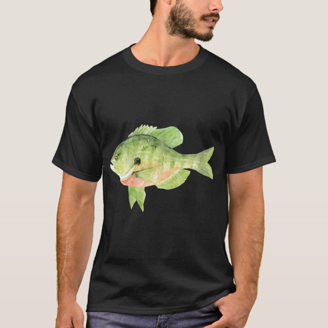 Wasserfarben-Sonnenbarsch T-Shirt (Vorderseite)