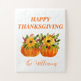 Wasserfarben Sonnenblumen Erntedank Pumpkins Fall