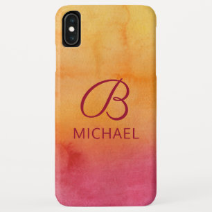 Wasserfarben-Sonnenuntergang mit personalisiertem Case-Mate iPhone Hülle