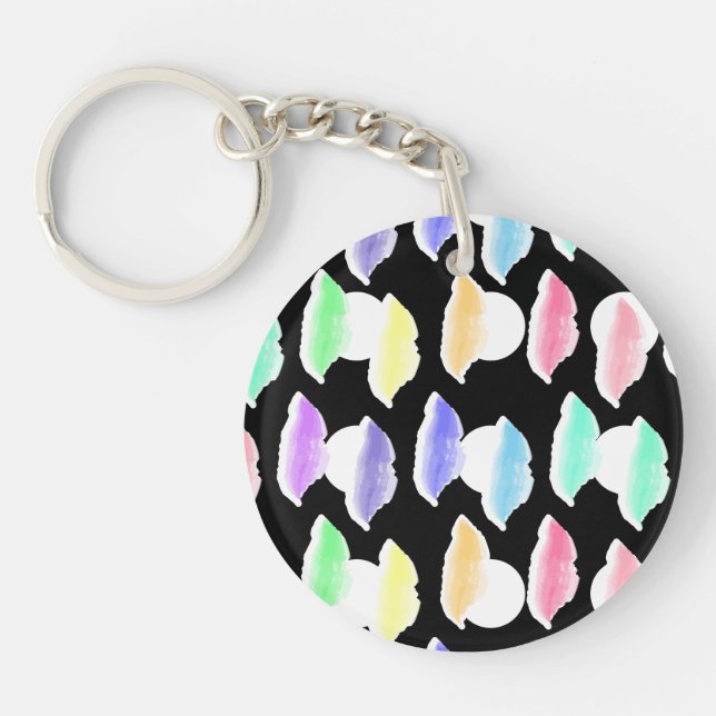 Wasserfarben-Splash! Schlüsselanhänger (Vorderseite)