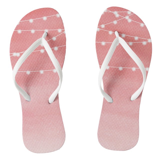 Wasserfarben-String-Lichter Flip Flops (Fußbett)