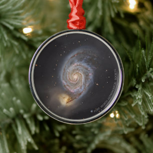 Wasserfarben-Strudelgalaxie-Weihnachtsschmuck Ornament Aus Metall