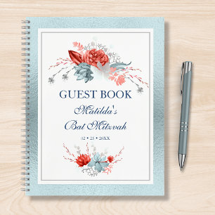 Wasserfarben Sukkulare botanische Bat Mitzvah Notizbuch